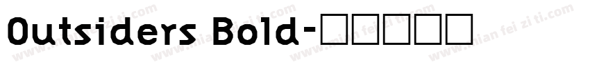 0utsiders Bold字体转换